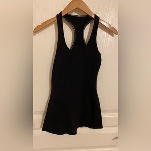 Lululemon black cool racer back tank size 2